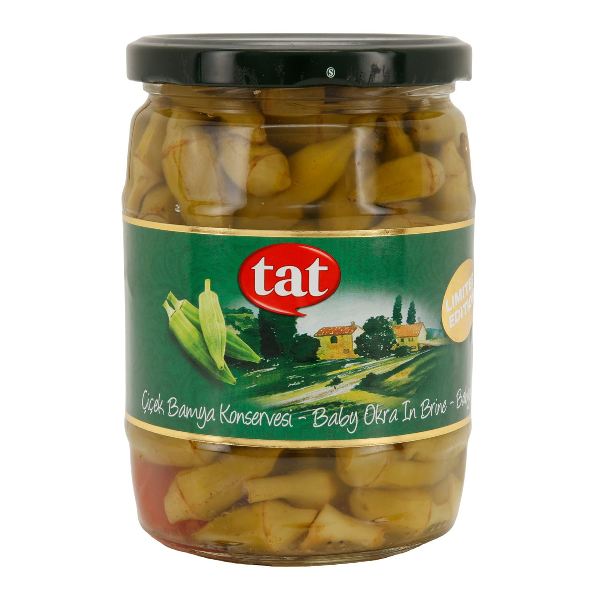 TAT Baby Okraschoten in Salzlake | Gemüsekonserve | Aromatisch & verzehrfertig | 540 g