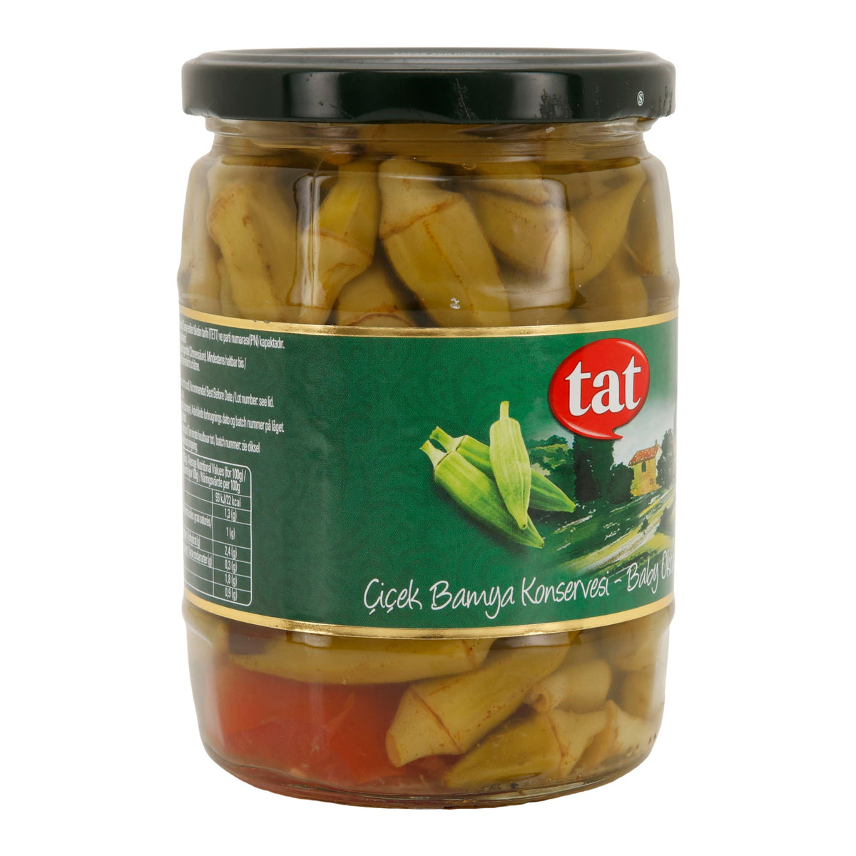 TAT Baby Okraschoten in Salzlake | Gemüsekonserve | Aromatisch & verzehrfertig | 540 g