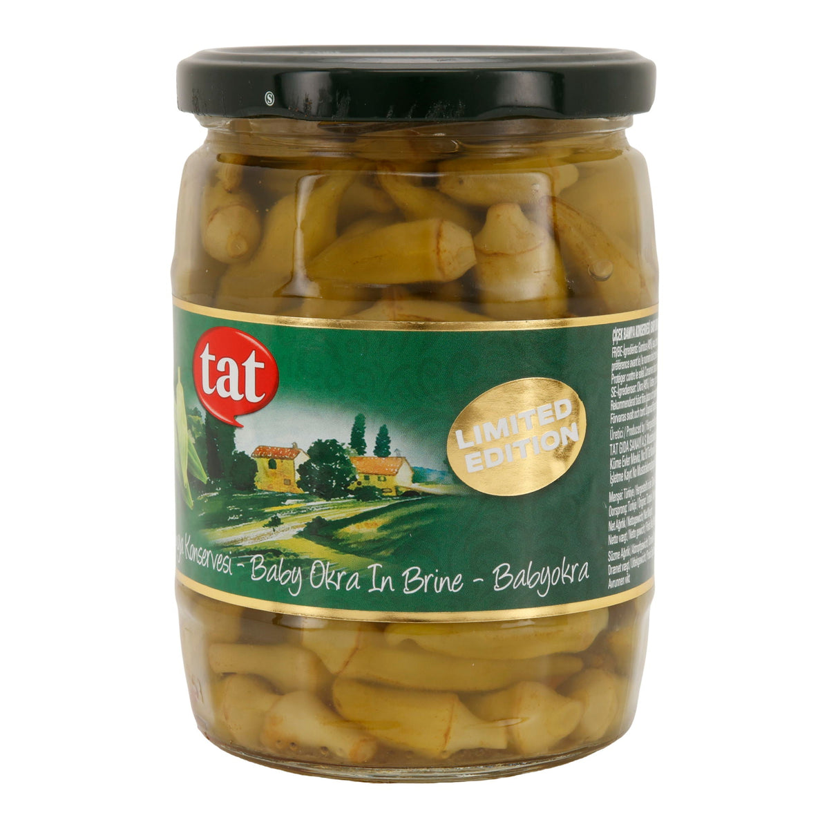 TAT Baby Okraschoten in Salzlake | Gemüsekonserve | Aromatisch & verzehrfertig | 540 g