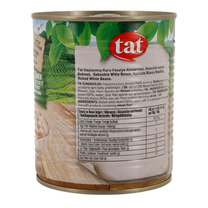 Gekochte Weiße Bohnen TAT | Hülsenfrüchte | Proteinreich & ballaststoffreich | 800 g