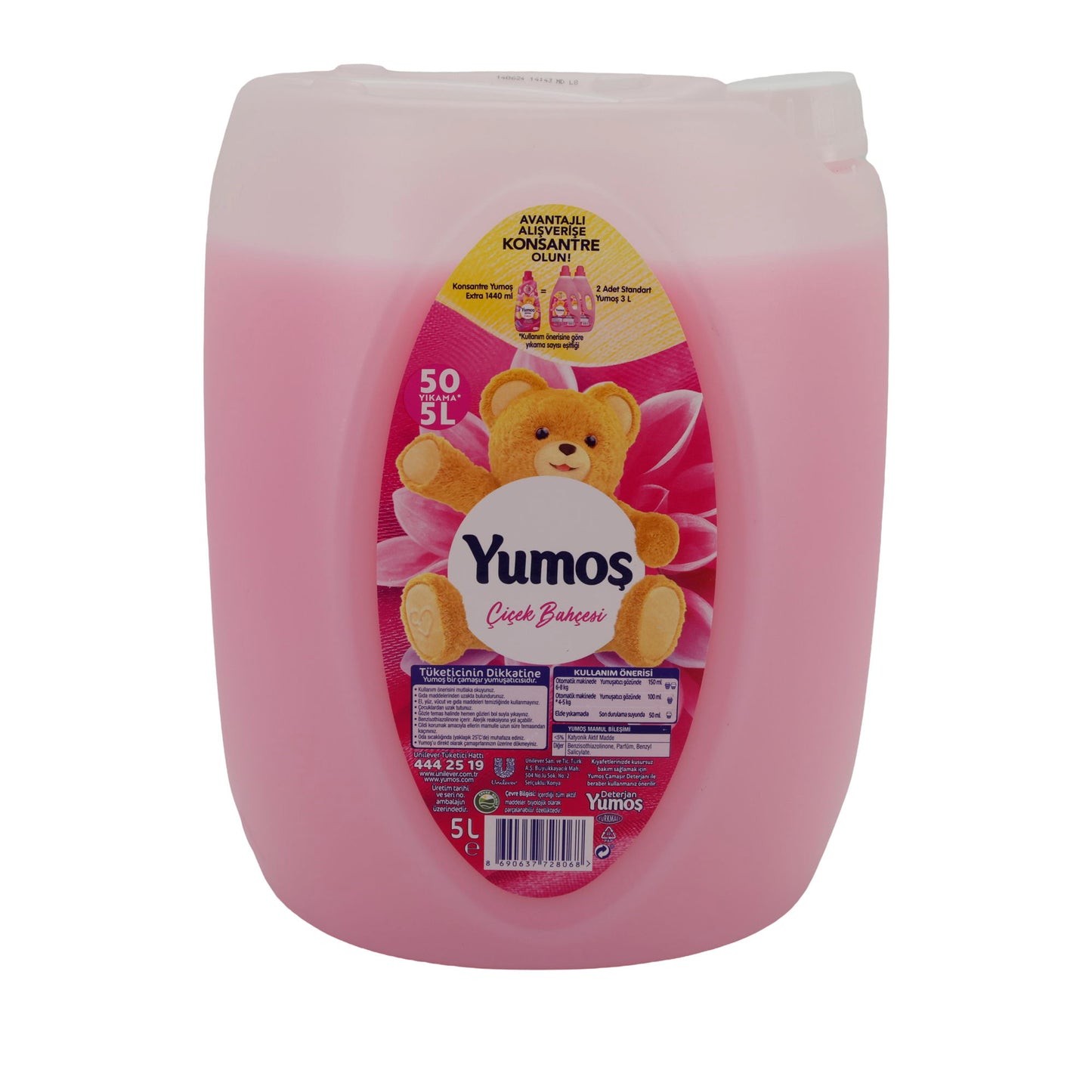 Weichspüler Yumoş Konzentrierter | Blumiger Duft Çiçek Bahçesi | 5 l
