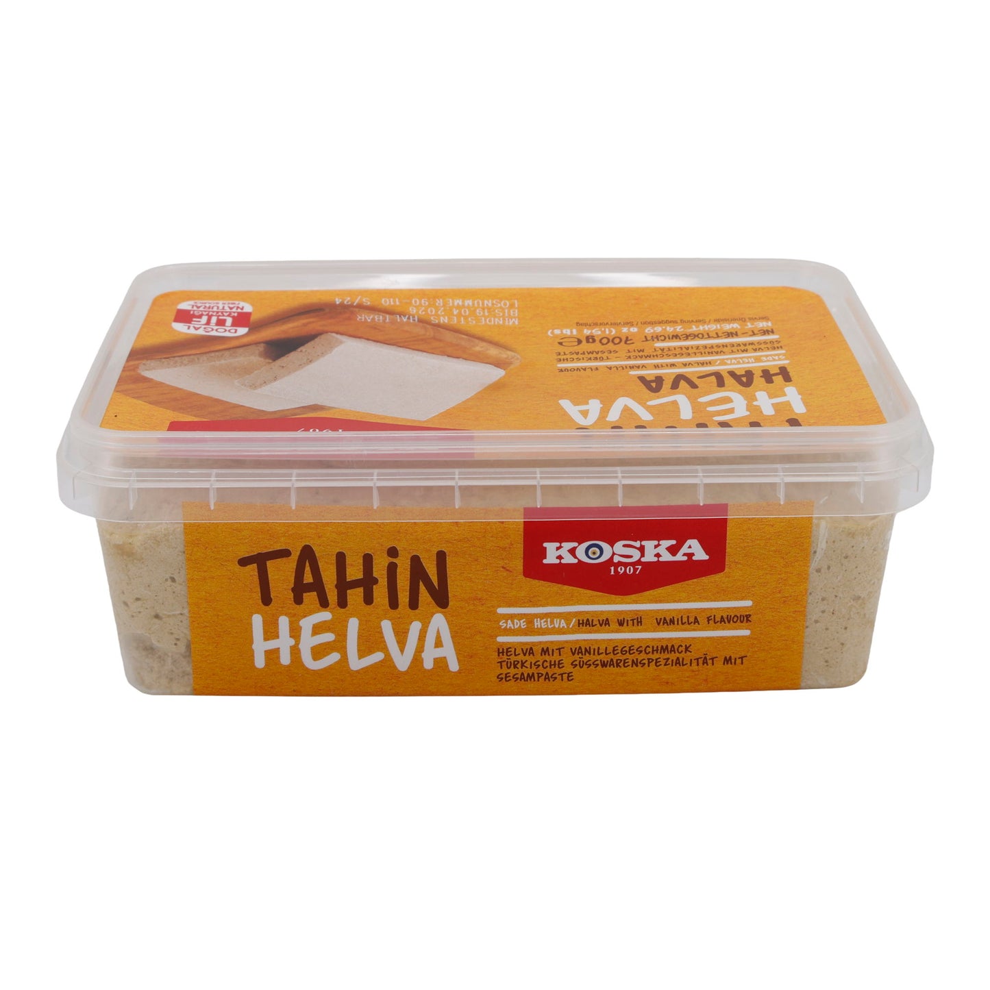 Sesampasta Koska Tahin Helva met vanille | Zoetigheid | Traditionele Turkse zoetwaren | 700 g