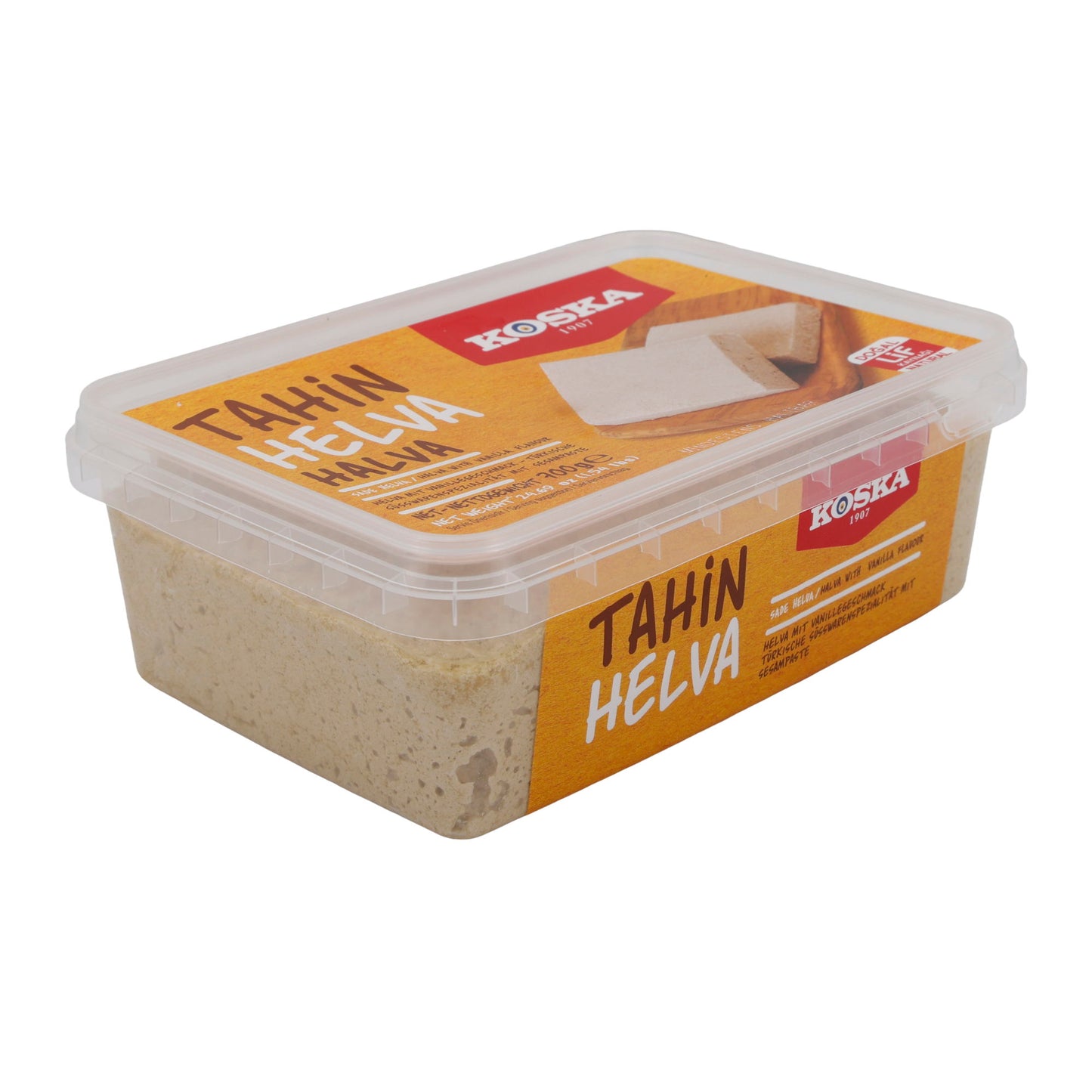 Sesampasta Koska Tahin Helva met vanille | Zoetigheid | Traditionele Turkse zoetwaren | 700 g