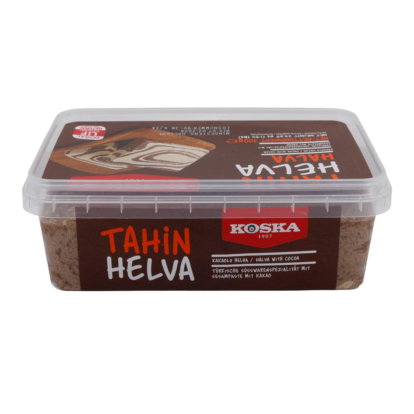 Sesampaste Koska Tahin Helva mit Kakao | Süßspeise | Traditionelle türkische Süßware | 700 g