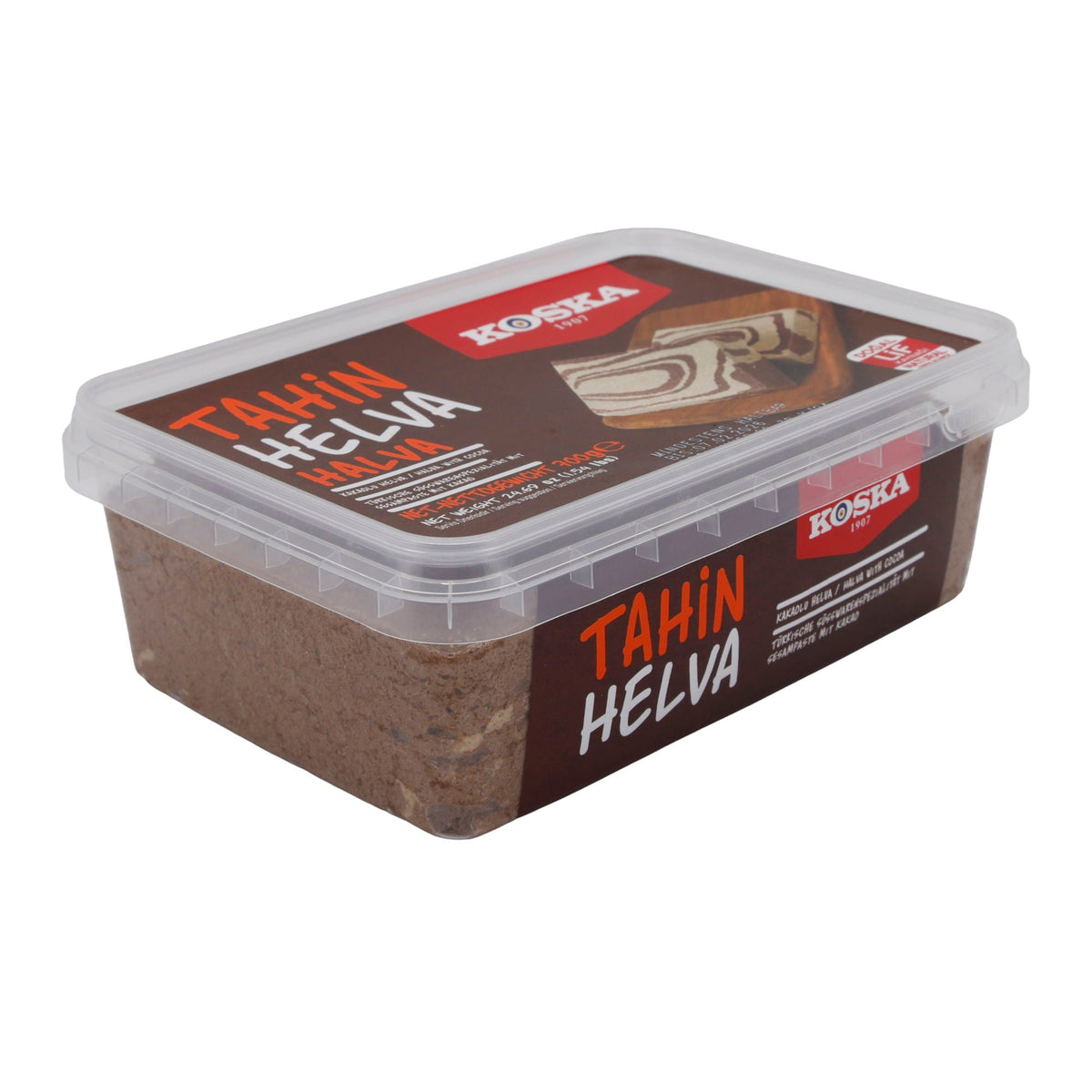 Sesampaste Koska Tahin Helva mit Kakao | Süßspeise | Traditionelle türkische Süßware | 700 g KOSKA