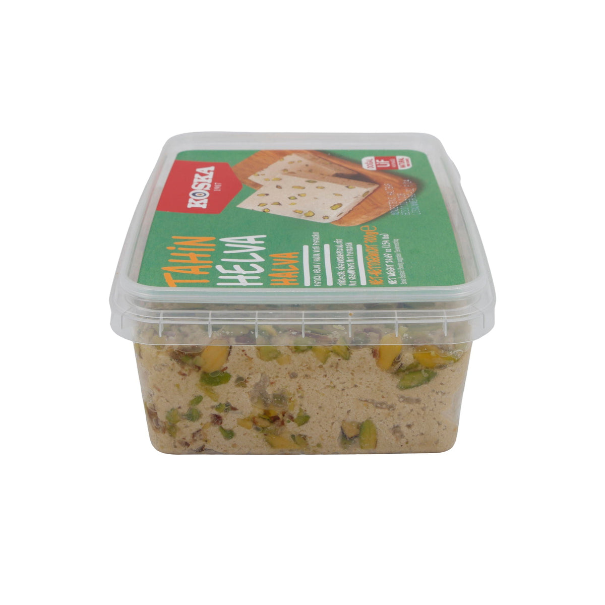 Sesampaste Koska Tahin Helva mit Pistazien | Süßspeise | Traditionelle türkische Süßware | 700 g KOSKA