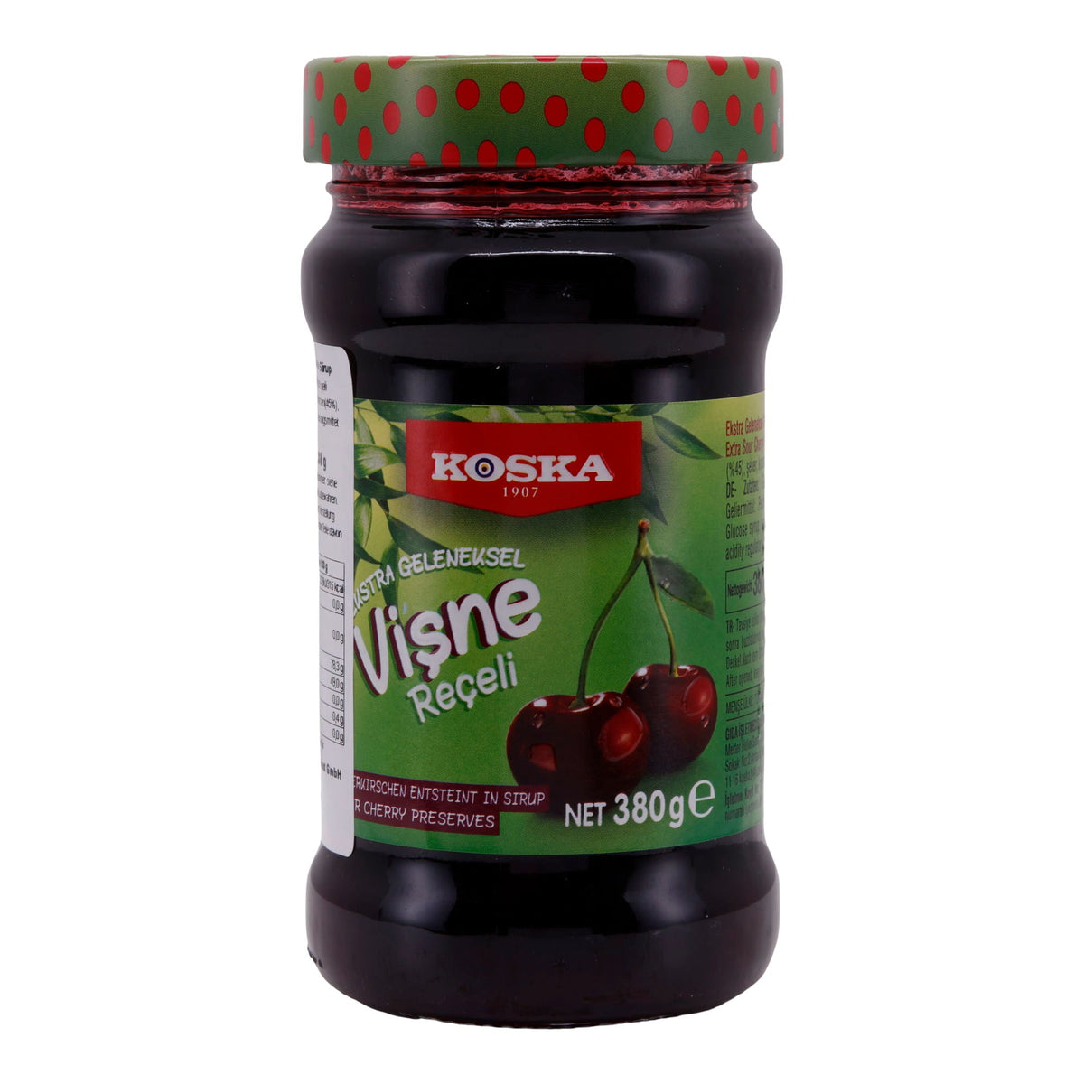 Fruchtaufstrich Koska | Vişne Reçeli | Extra traditionell, Sauerkirsch, fruchtig-intensiv | 380 g - Taste Your World