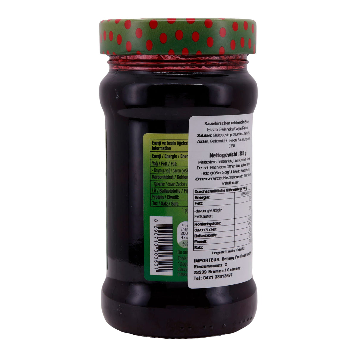 Fruchtaufstrich Koska | Vişne Reçeli | Extra traditionell, Sauerkirsch, fruchtig-intensiv | 380 g - Taste Your World