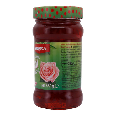 Confiture de roses Koska | Gül Reçeli | Avec des pétales de rose dans du sirop | 380 g