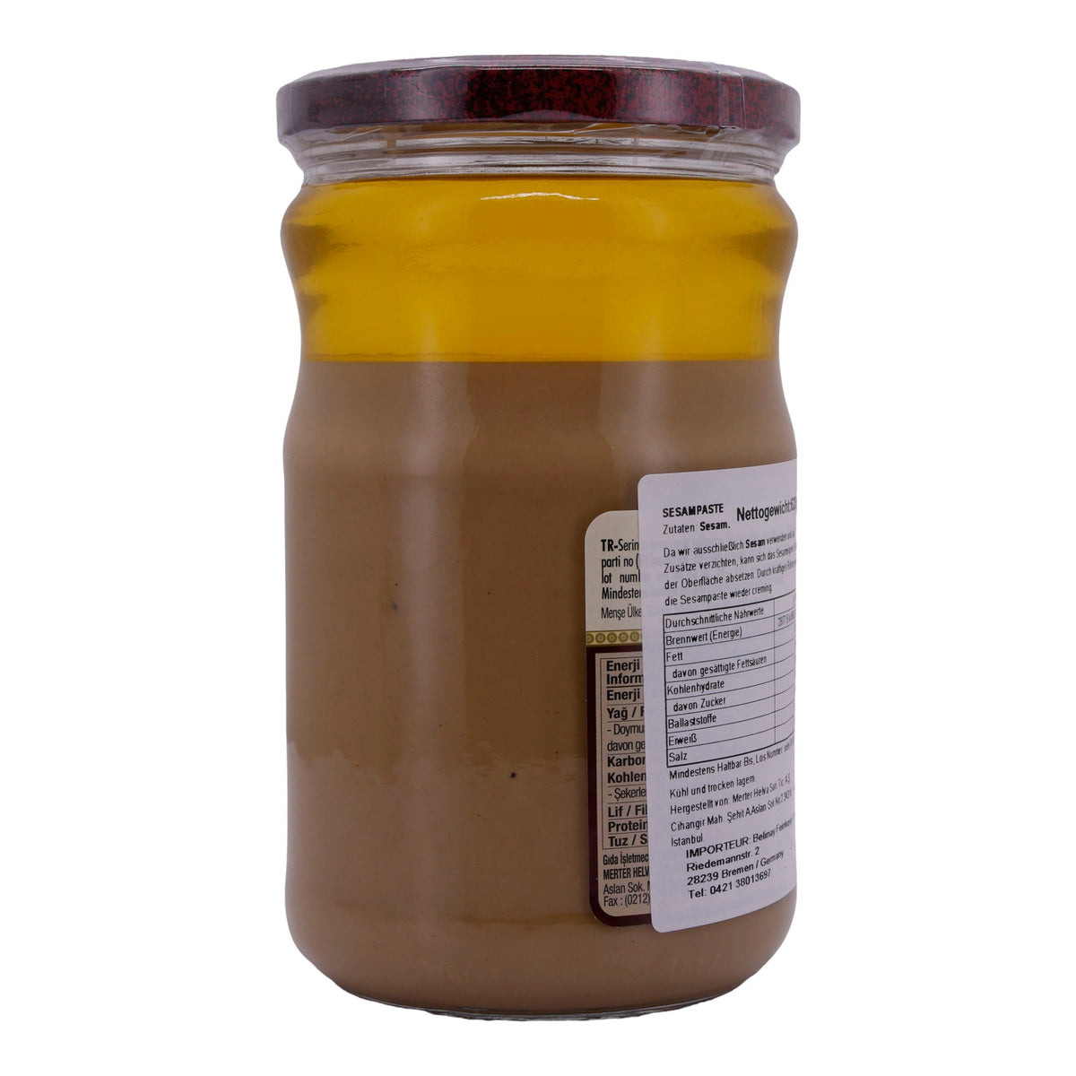 Sesampaste Koska | Tahin | Natürlich, hoher Ballaststoffgehalt | 620 g