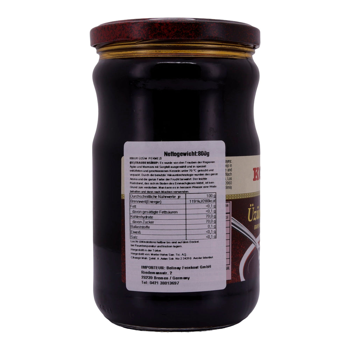 Traubensirup Koska | Üzüm Pekmezi | Traditionell, türkisch | 800 g KOSKA