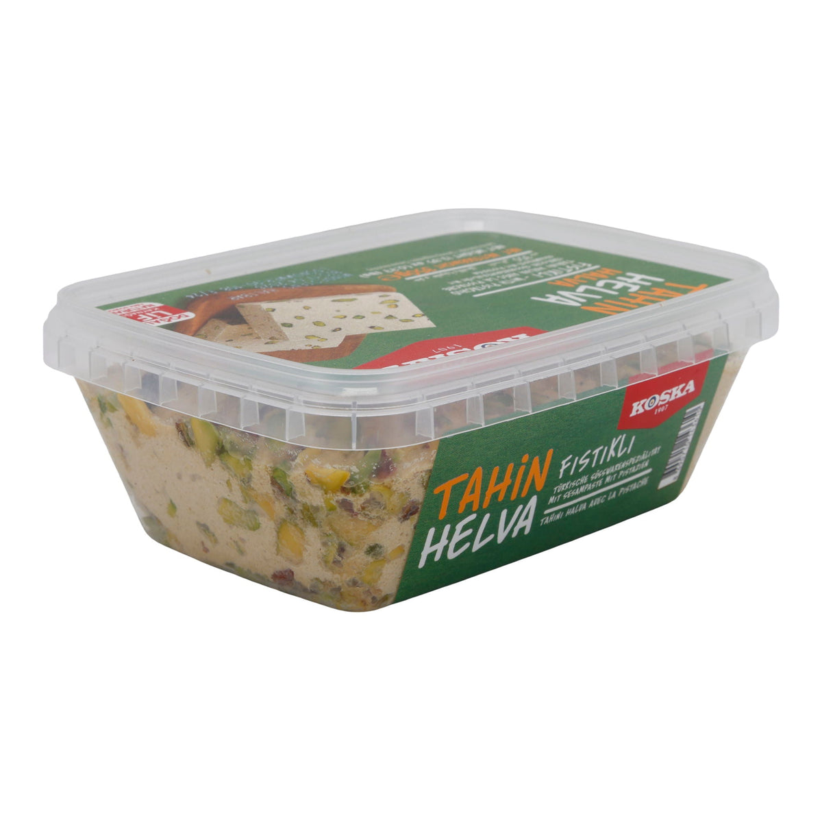 Sesampaste Koska Tahin Helva mit Pistazien | Süßspeise | Traditionelle türkische Süßware | 350 g KOSKA