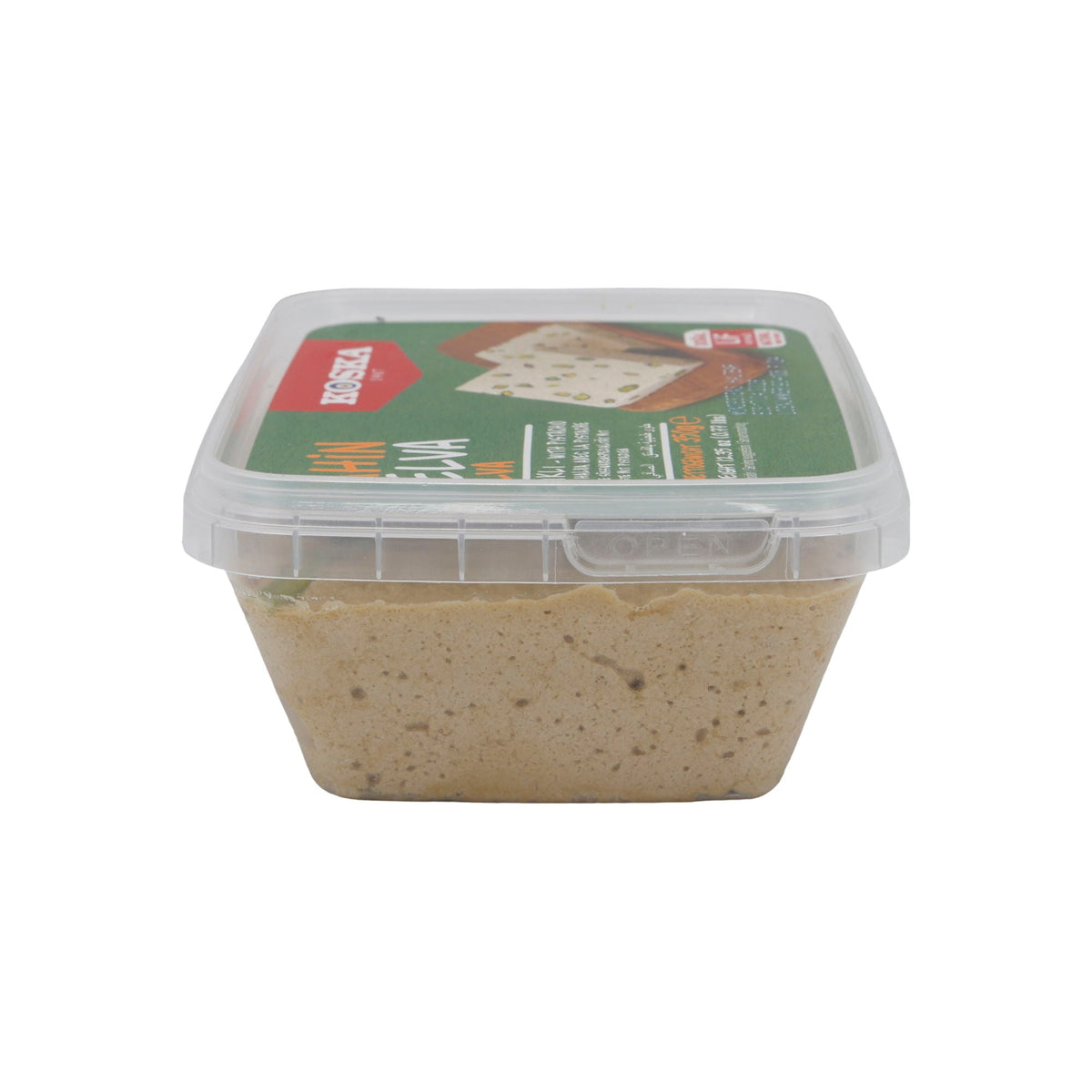 Sesampaste Koska Tahin Helva mit Pistazien | Süßspeise | Traditionelle türkische Süßware | 350 g KOSKA