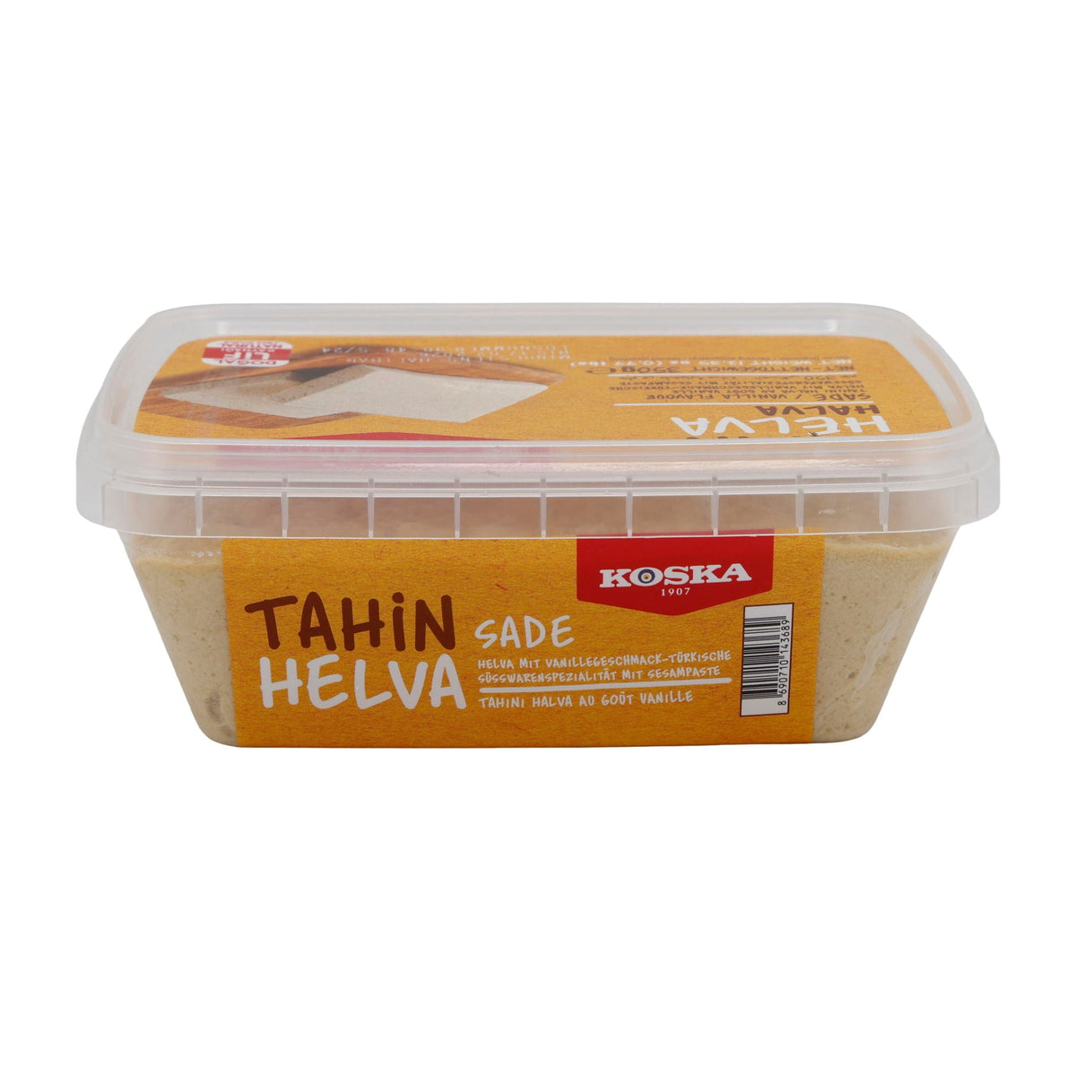 Sesampaste Koska Tahin Helva Vanille | Süßspeise | Traditionelle türkische Süßware | 350 g KOSKA