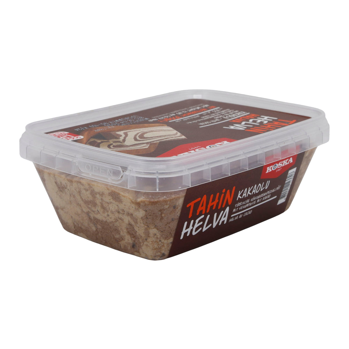 Sesampaste Koska Tahin Helva mit Kakao | Süßspeise | Traditionelle türkische Süßware | 350 g KOSKA