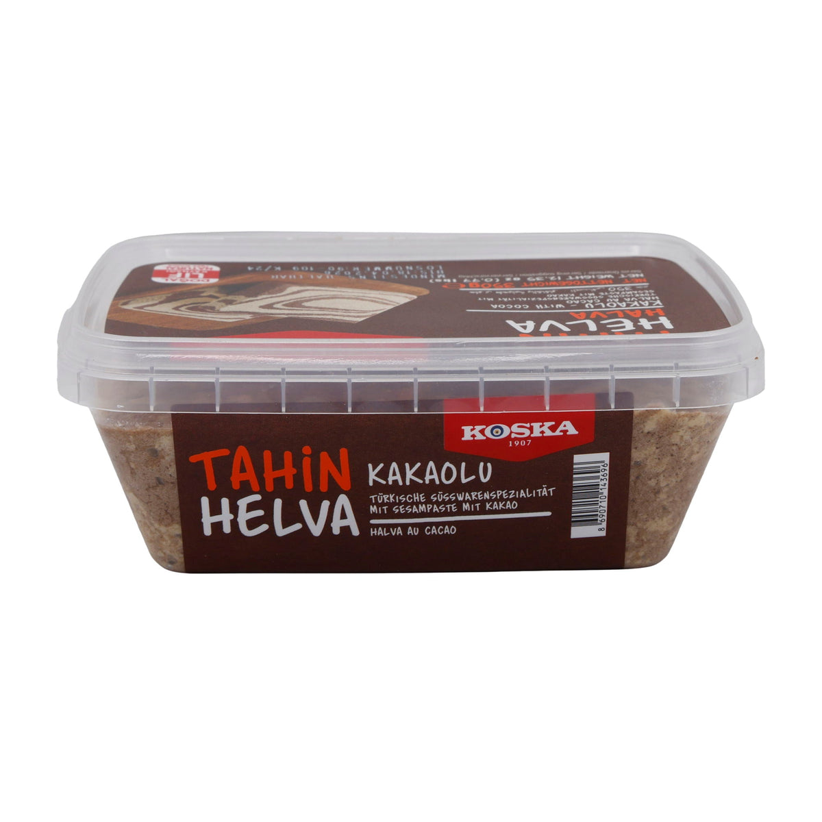 Sesampaste Koska Tahin Helva mit Kakao | Süßspeise | Traditionelle türkische Süßware | 350 g KOSKA