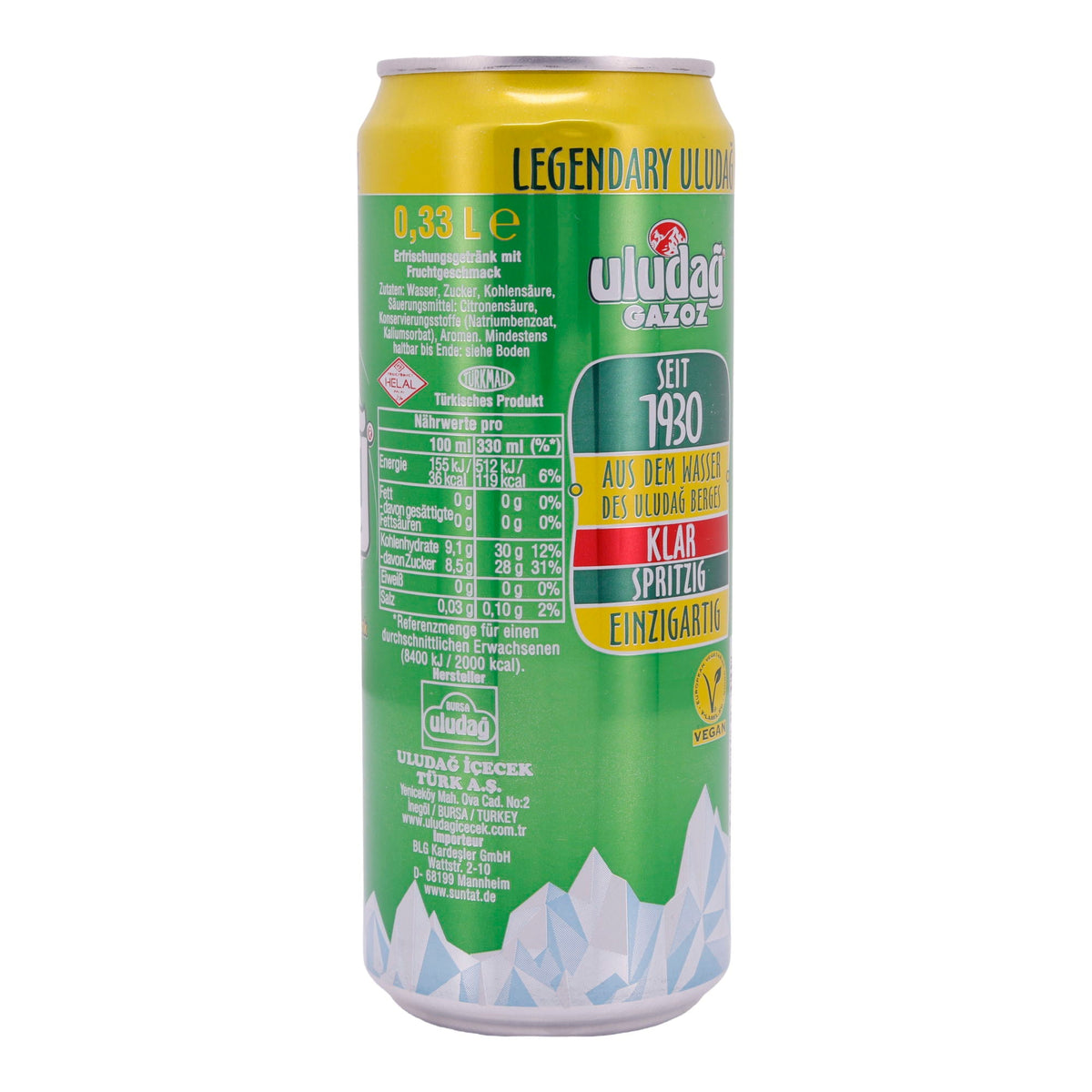 Erfrischungsgetränk Uludağ Gazoz | Getränk | original türkisch | 330ml ULUDAG