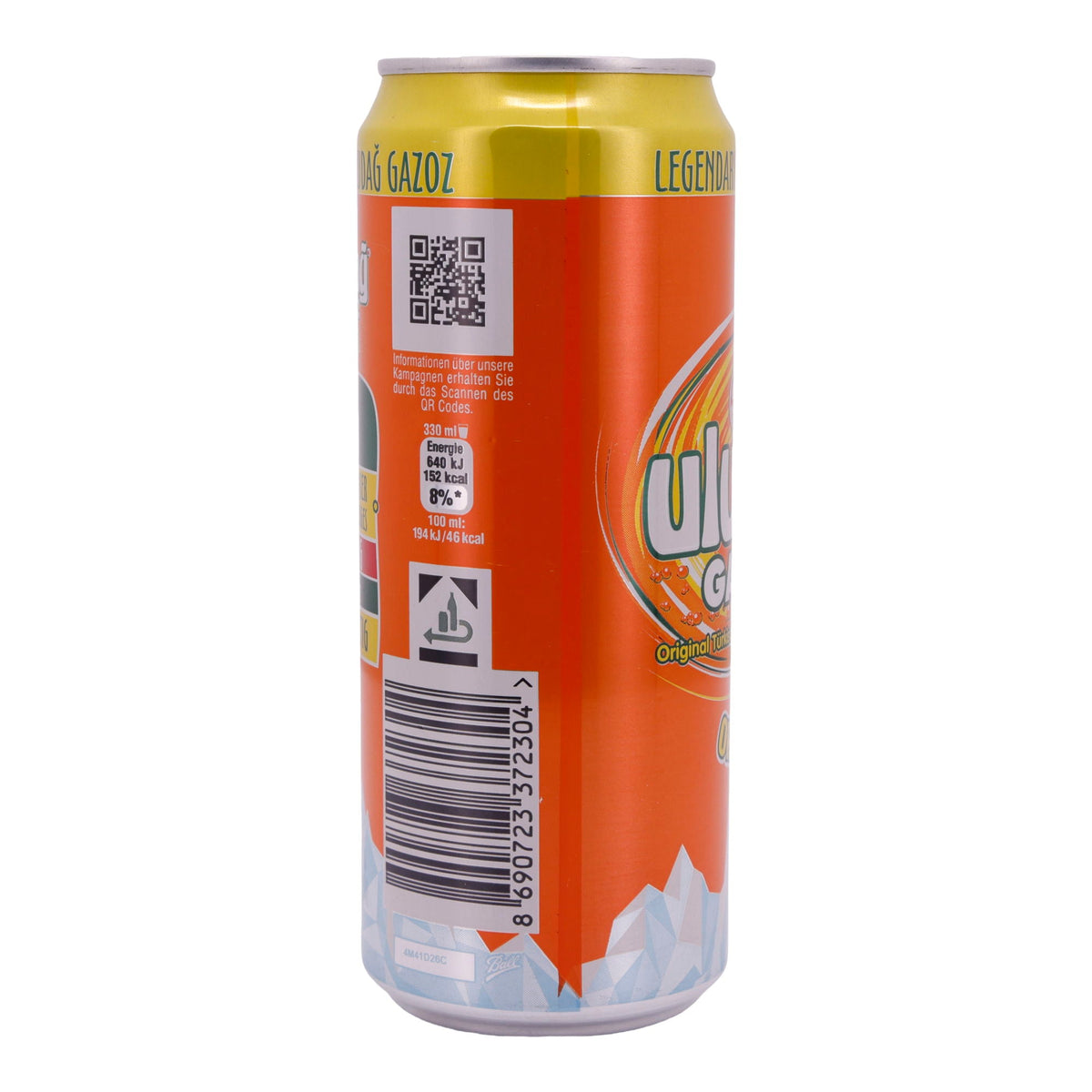 Gazoz Orange Uludağ | Getränk | Erfrischungsgetränk mit Orangen-Geschmack | 330 ml ULUDAG
