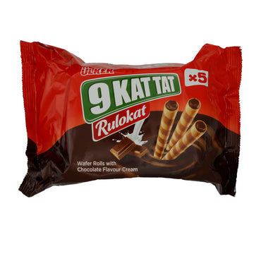 Waffelröllchen Ülker | 9 Kat Tat Rulokat | Mit Schokoladencreme | 150 g (5 x 30 g)
