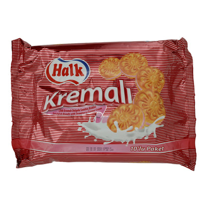 Biscotti sandwich Halk Kremalı | Doppelkeks | con crema alla fragola | 500g