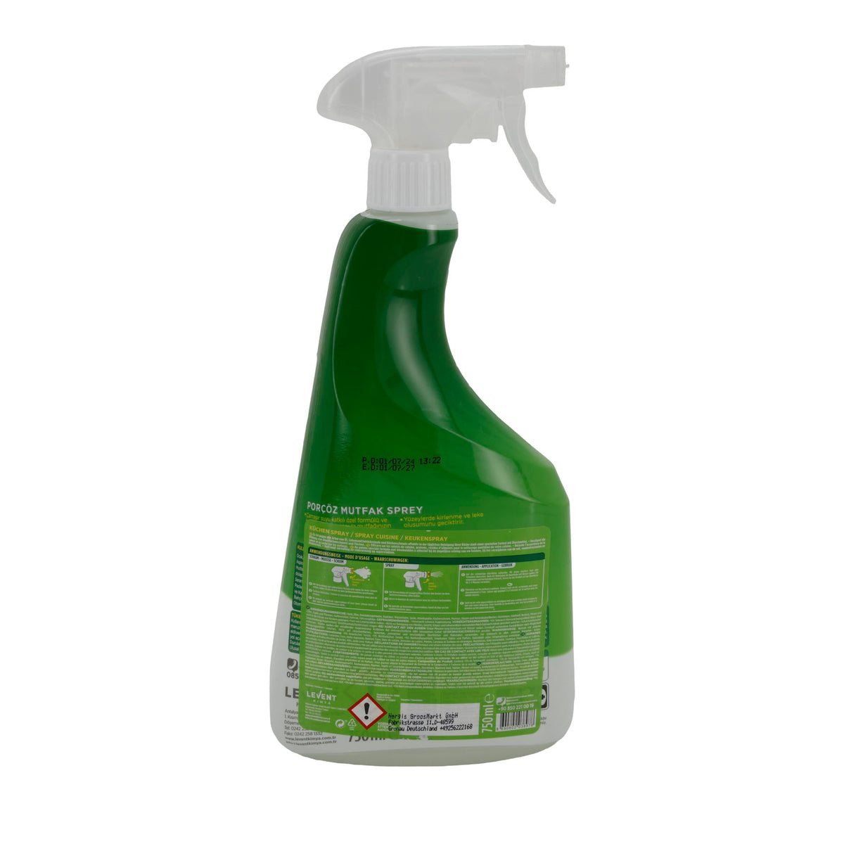 Küchenreiniger Por Çöz | Reiniger | Frühjahrsblüten Duft | 750 ml PORCOEZ