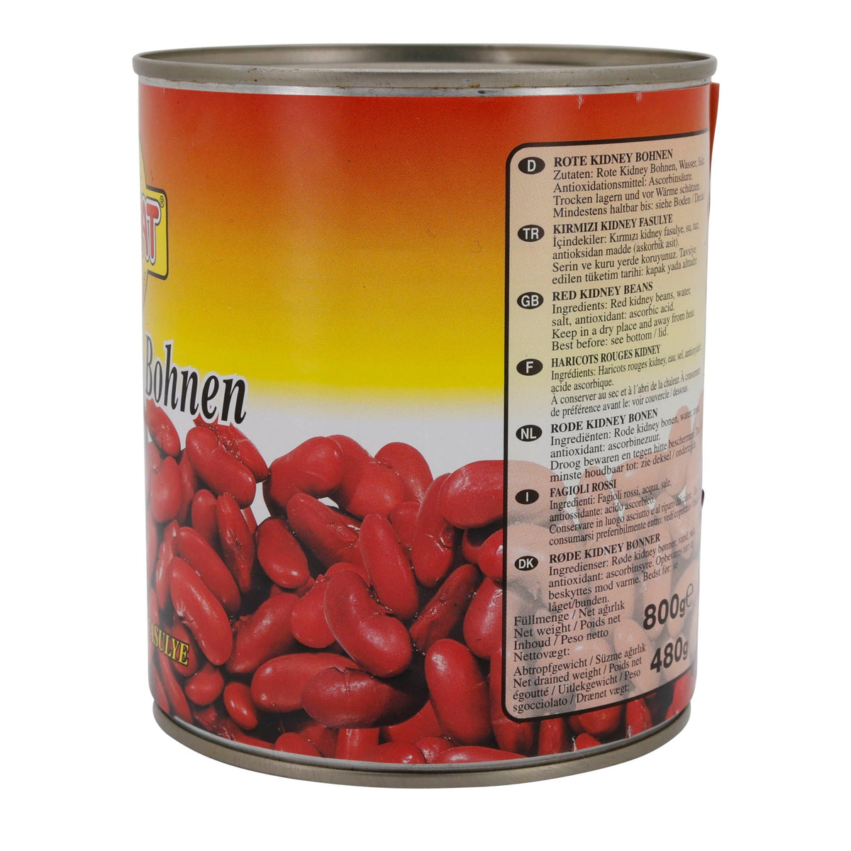 Kidneybohnen Suntat | Rote Kidney Bohnen | Vorgekochte Bohnen für Chili, Salate & Eintöpfe | 800 g SUNTAT