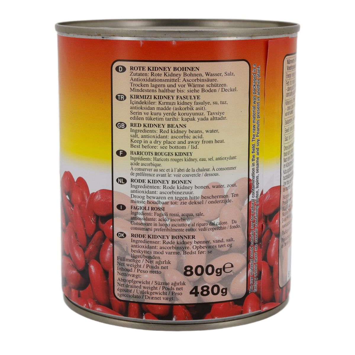 Kidneybohnen Suntat | Rote Kidney Bohnen | Vorgekochte Bohnen für Chili, Salate & Eintöpfe | 800 g SUNTAT