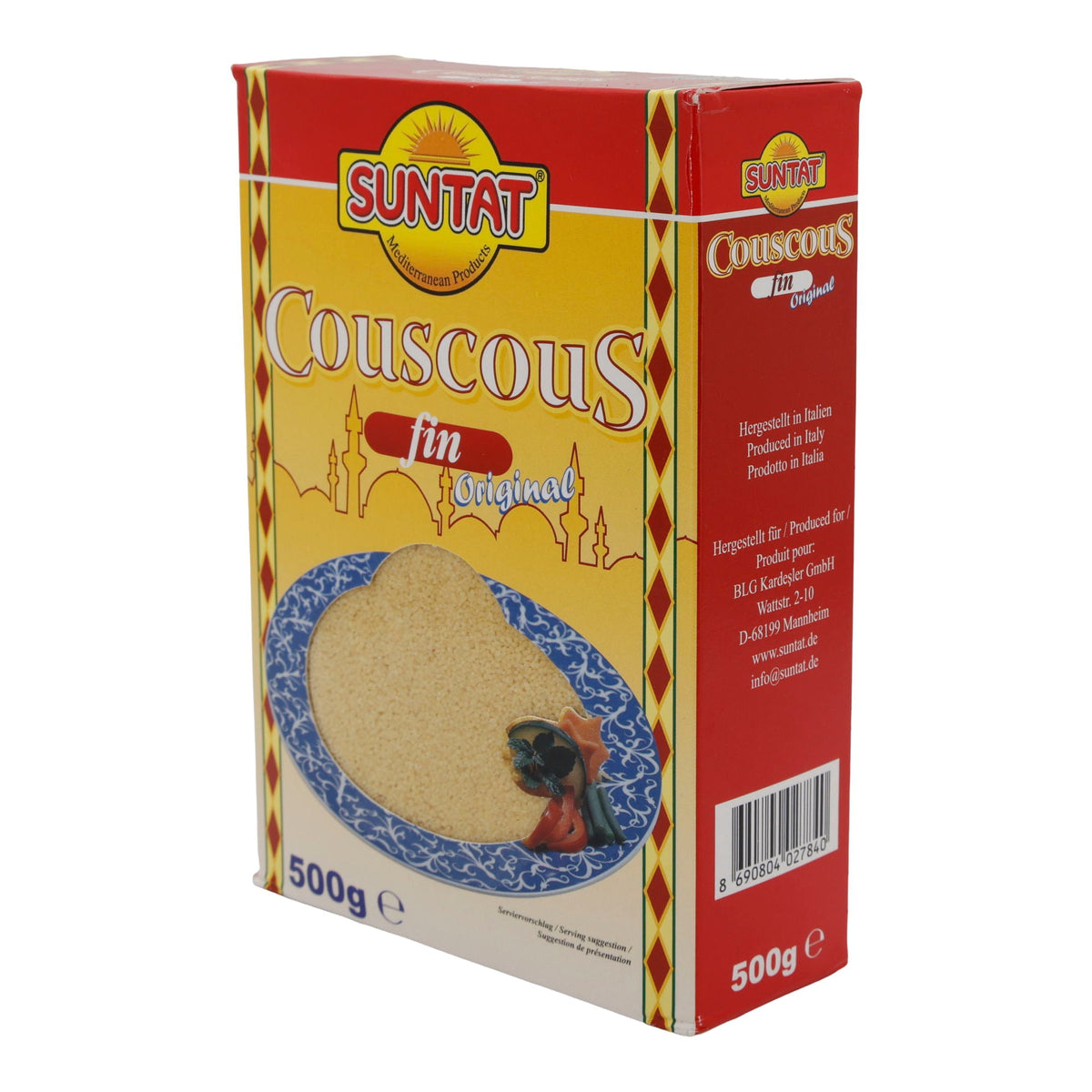 Couscous Suntat | Fein | Vielseitiger Hartweizengrieß für mediterrane & orientalische Gerichte | 500 g