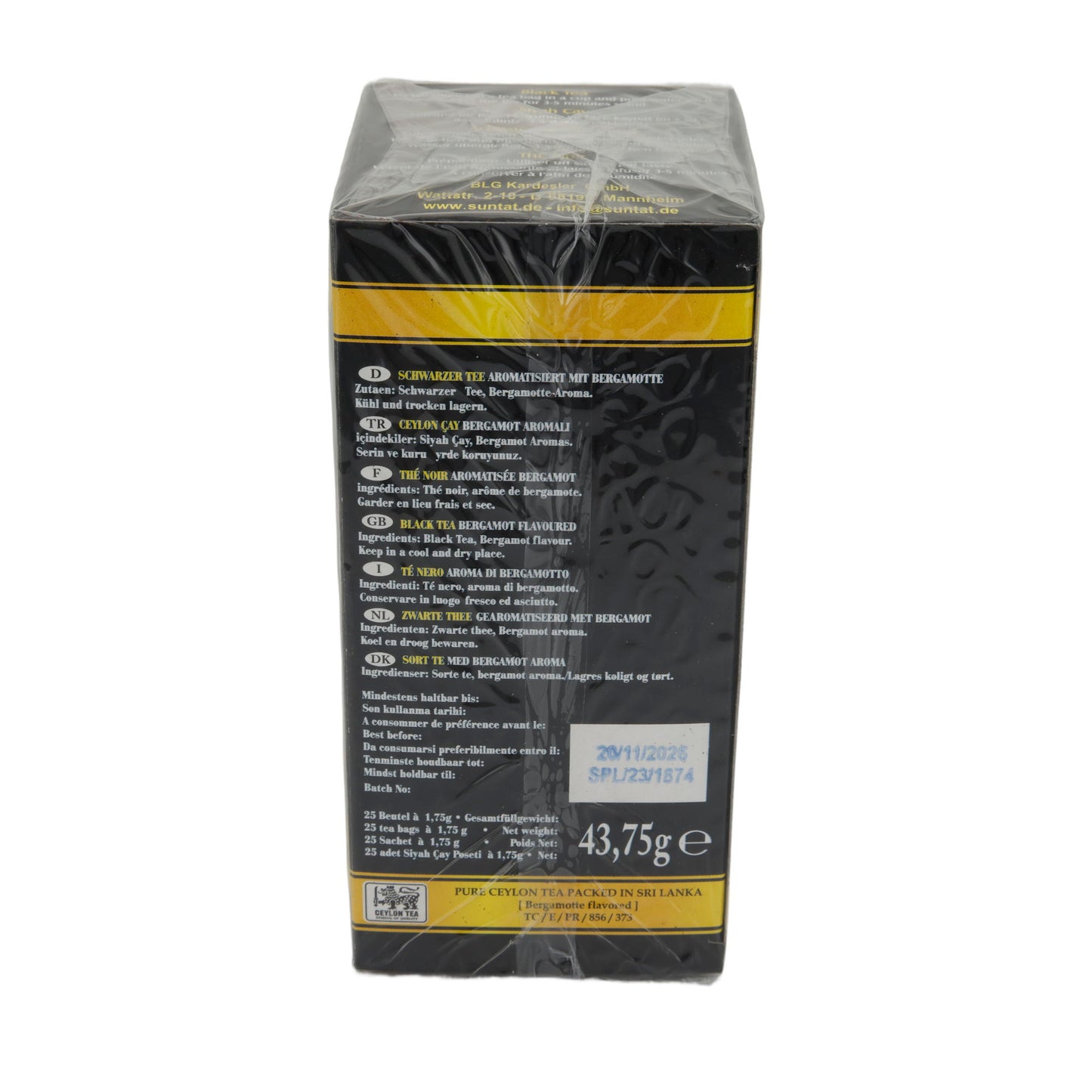 BLACK TEA IN BAG 25