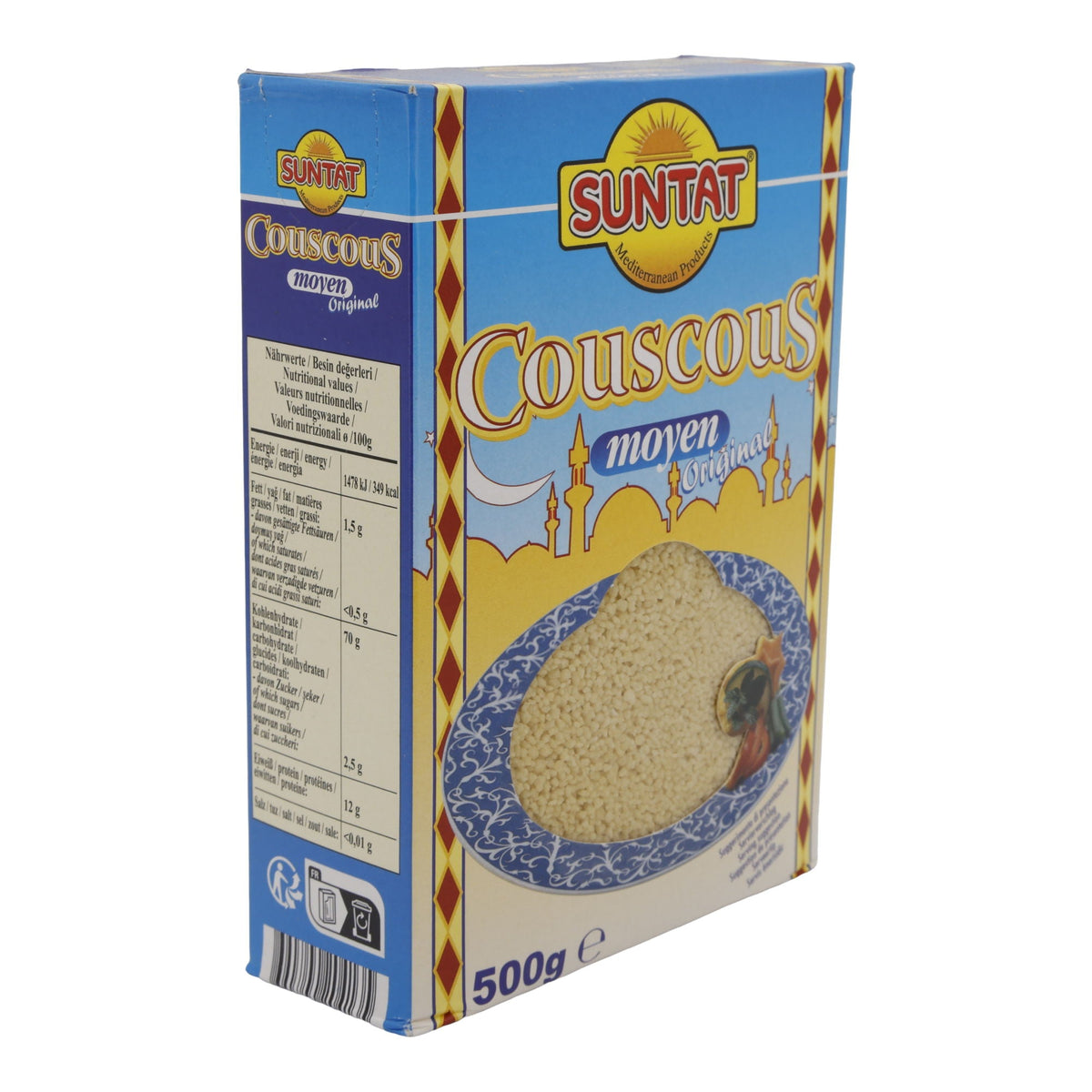 Couscous Suntat | Moyen | Mittelkörniger Hartweizengrieß | 500 g SUNTAT