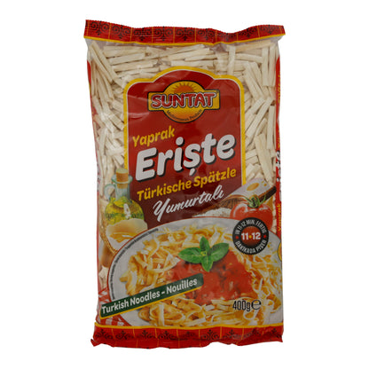 Eiernudeln Suntat | Yaprak Erişte | Türkisch, für herzhafte Gerichte | 400 g