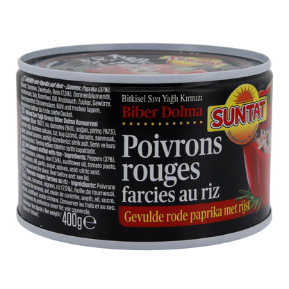Pirinçli Dolma Kırmızı Biber Suntat | Vejetaryen Uzmanlık | 400 g