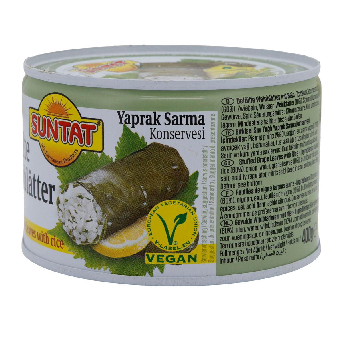 Gefüllte Weinblätter Suntat | Mit Reis | Yaprak Sarma, servierfertig | 400 g