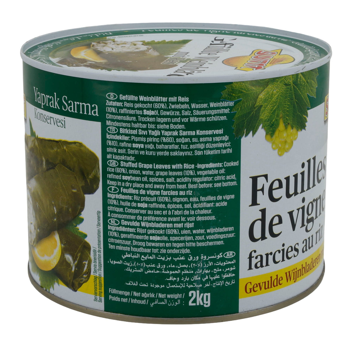 Gefüllte Weinblätter Suntat | Gemüse | Yaprak Sarma | 2 kg SUNTAT