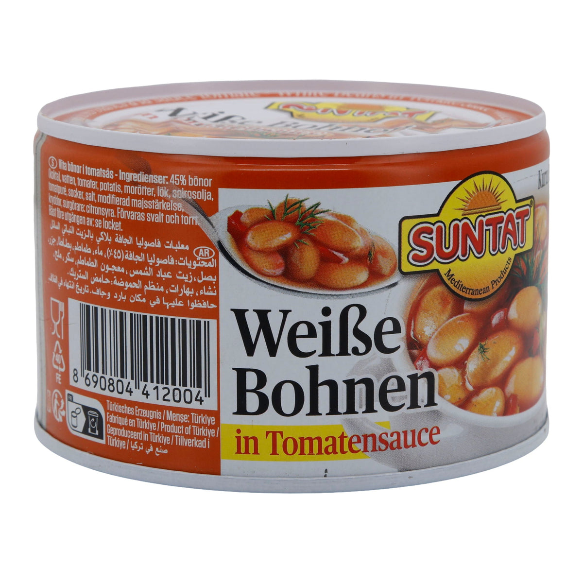 Bohnen Suntat | Weiße in Tomatensauce | Kuru Fasulye Pilaki | 400g SUNTAT