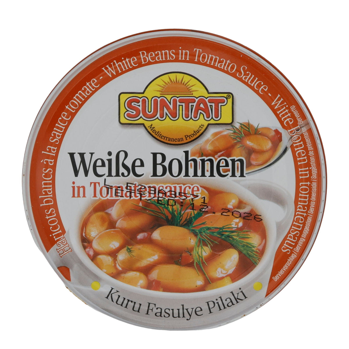 Bohnen Suntat | Weiße in Tomatensauce | Kuru Fasulye Pilaki | 400g SUNTAT