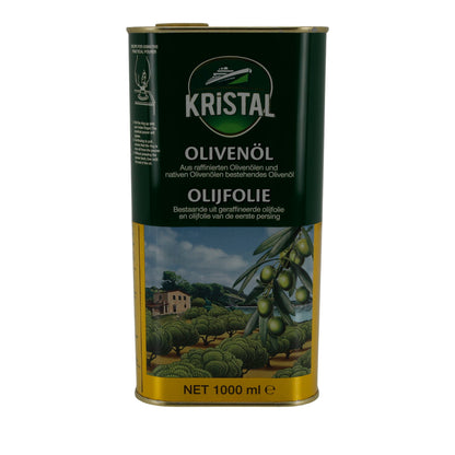 Öl Kristal | Huile d'olive | Mélange raffiné & vierge | 1000 ml