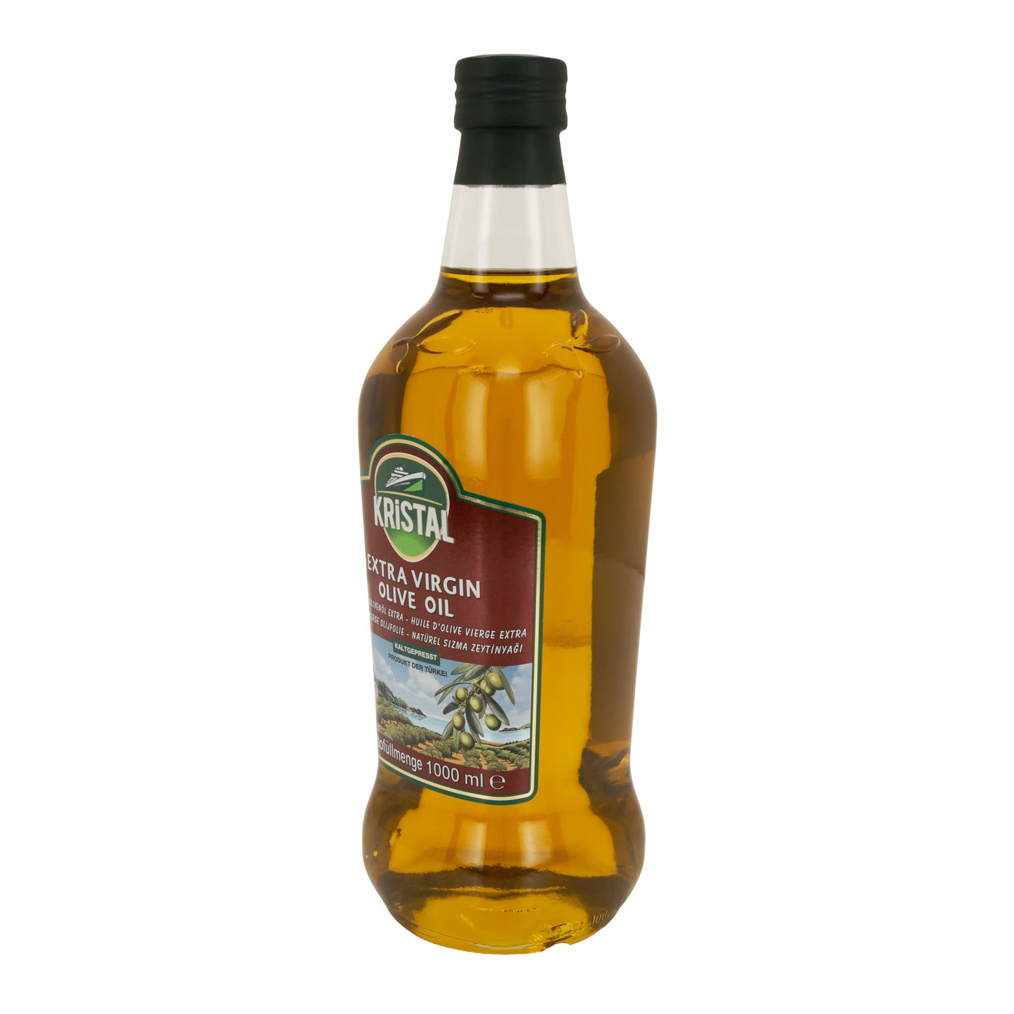 Kristal Olivenöl Extra Virgin (Bordeaux, Natives Olivenöl Extra, kaltgepresst) 1 L