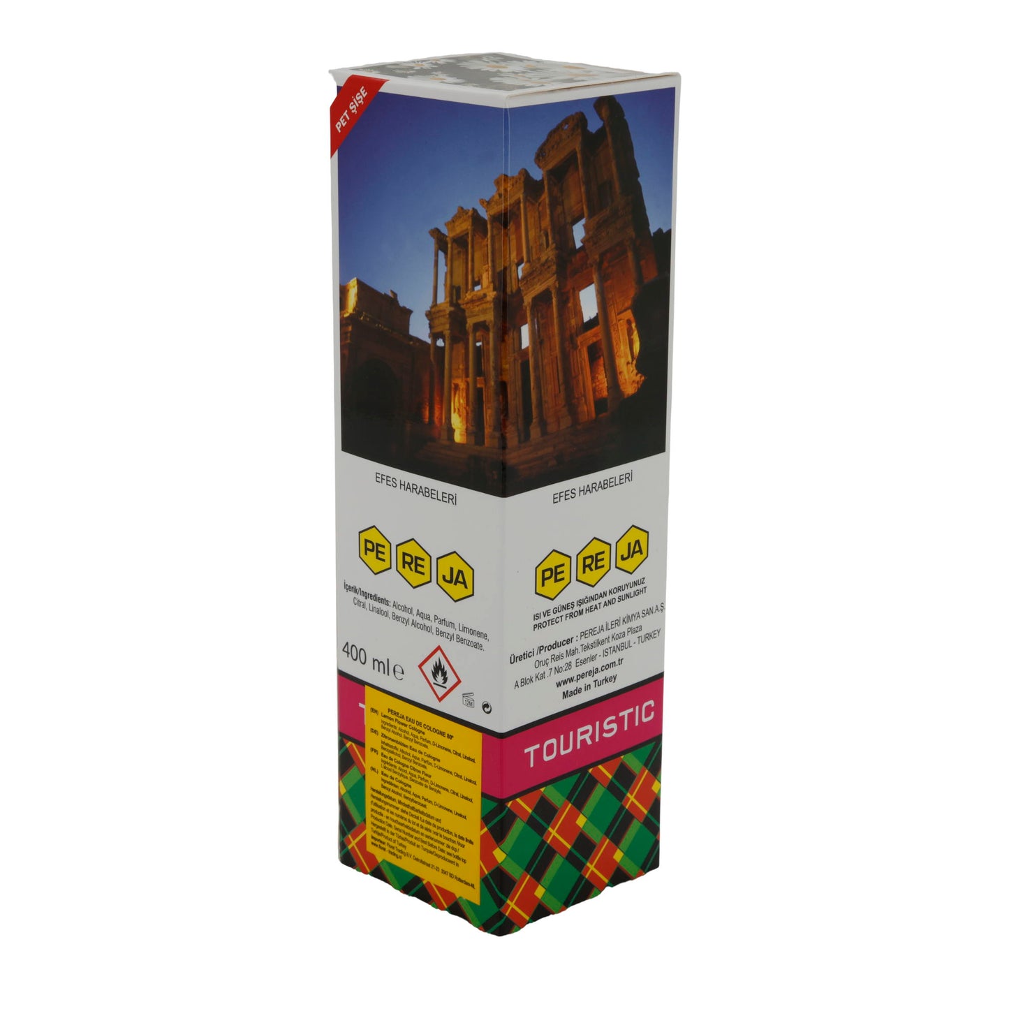 Kolonya Pereja | Kolonya | Limon 80° (Touristik Edition) | 400 ml