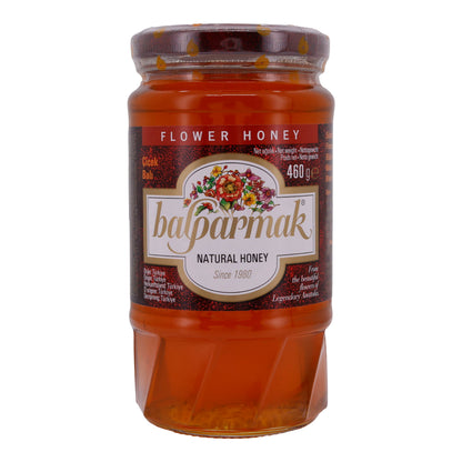 Blütenhonig Balparmak | Im Glas | Natürlicher Blütenhonig aus Anatolien | 460 g