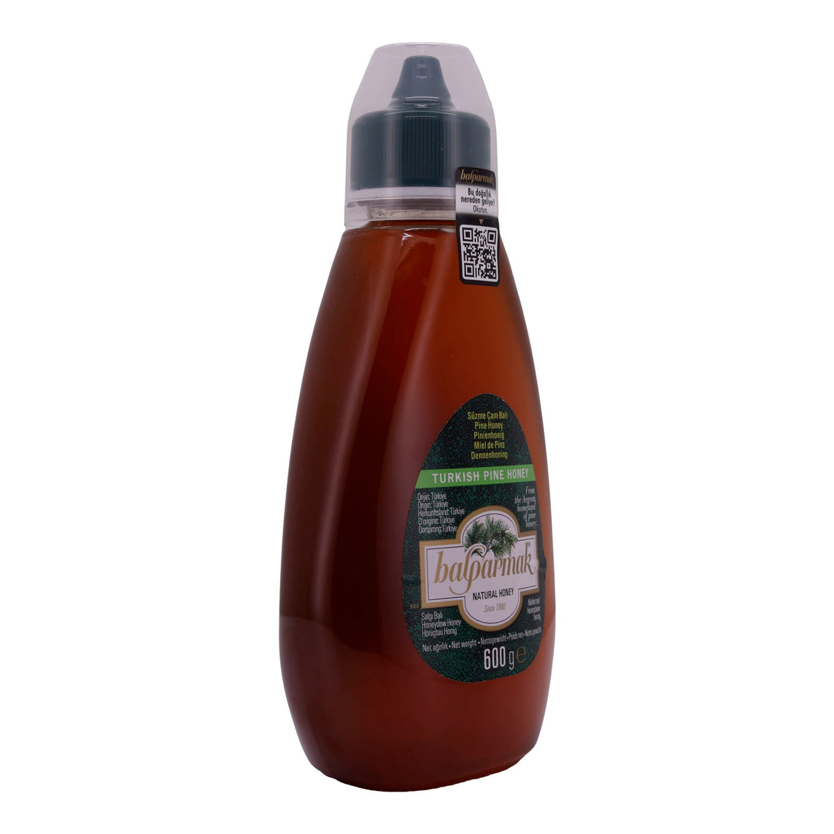 Pinienhonig Balparmak | Türkischer Pinienhonig | Intensiv, aus Türkei, Squeeze-Flasche | 600 g BALPARMAK