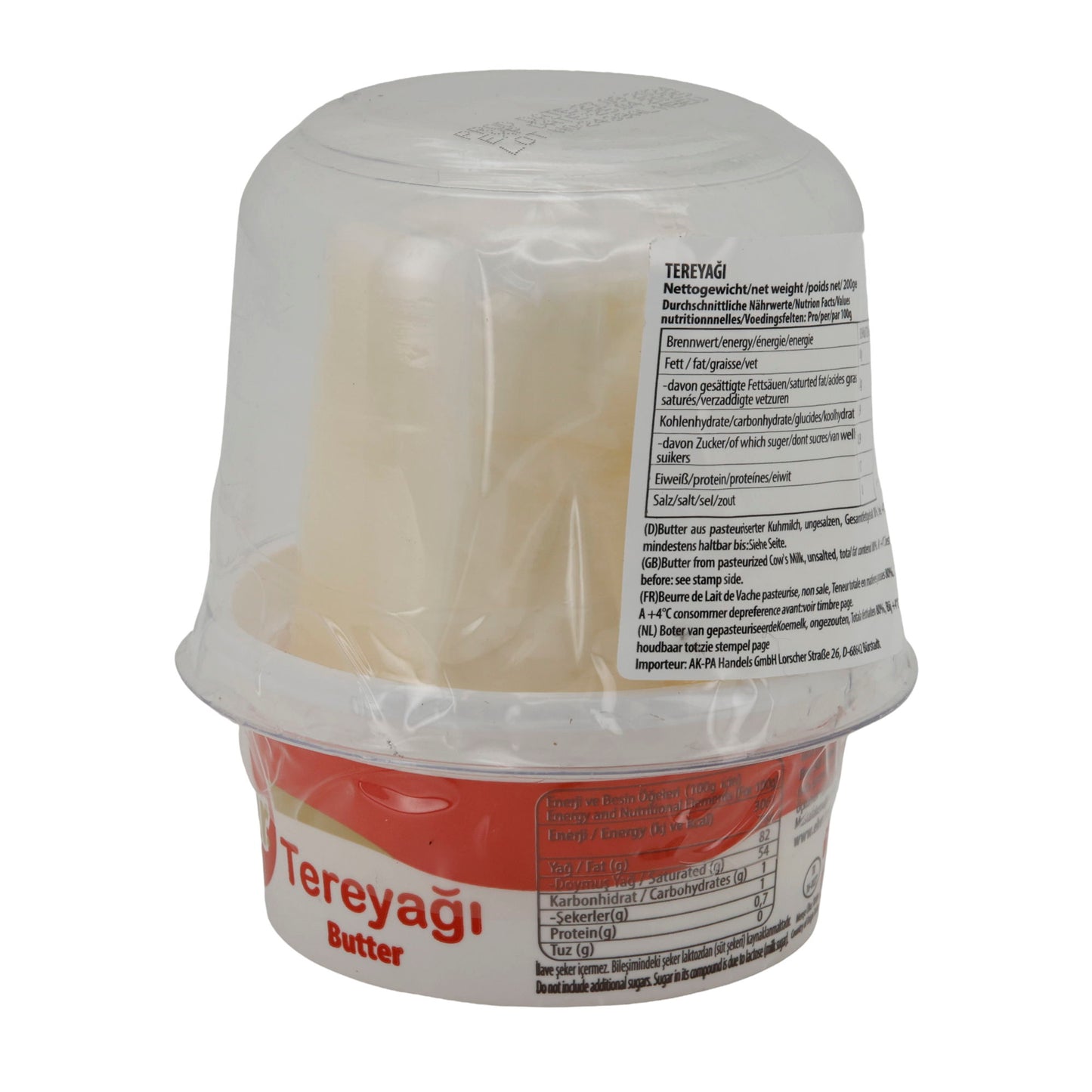 Butter Eker Tereyağı | Feine Butter | Pasteurisierte Kuhmilch | 200 g