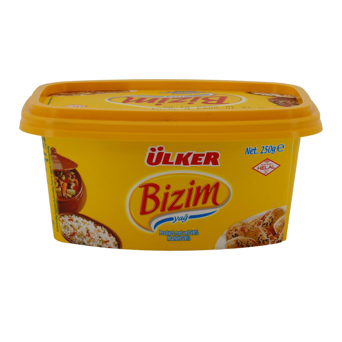 Streichfett Ülker Bizim Yağ | 59 % Fett | Vielseitige Anwendungen | 250 g UELKER
