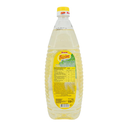 Olio vegetale Ülker Bizim olio di girasole | Olio | Olio di girasole di alta qualità per usi versatili | 1 l