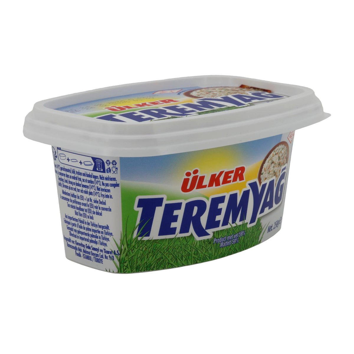 Butteralternative Ülker Teremyağ | Streichfähig | 59 % Fett für vielseitige Anwendungen | 250 g UELKER