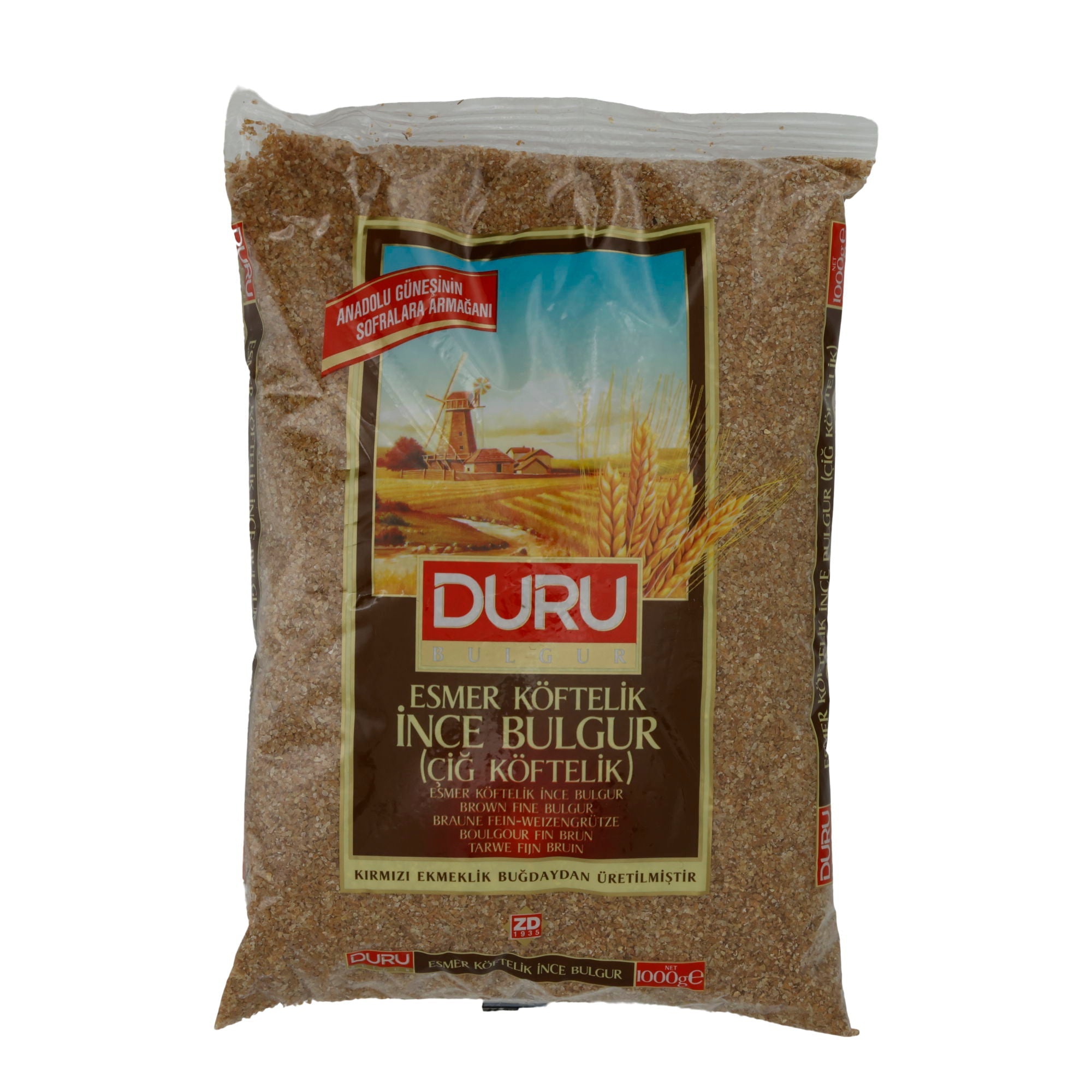 Bulgur Duru | Braun und feiner | Perfekt für Köfte und Salate | 1000 g DURU