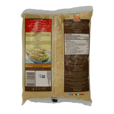 Bulgur Duru | Köftelik Bulgur | Fine semoule de blé dur, pour Kısır & Köfte | 2500 g