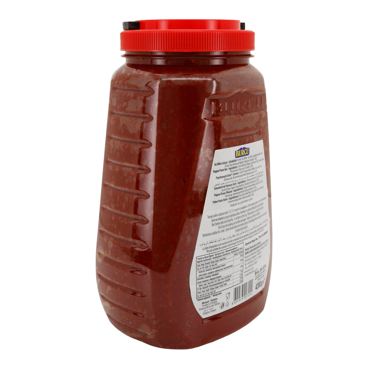 Paprikamark Burcu | Paprika-Paste SCHARF mit mind. 30% | 4,2 kg BURCU