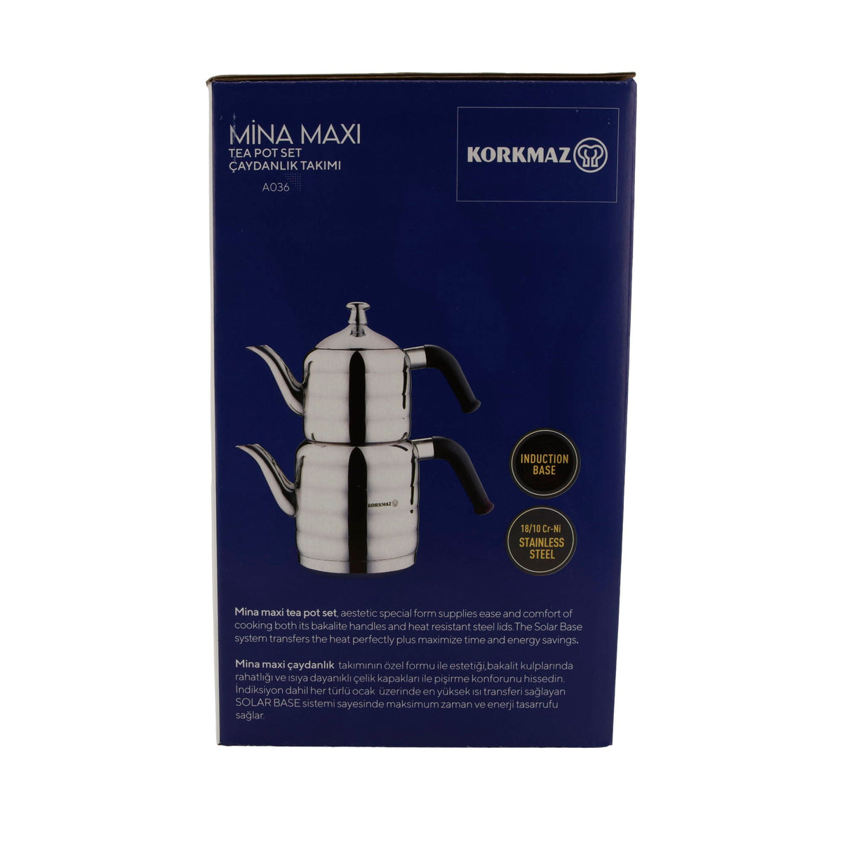 Korkmaz Mina Maxi Teekannen-Set – Edelstahl 18/10 – 5-teilig Korkmaz