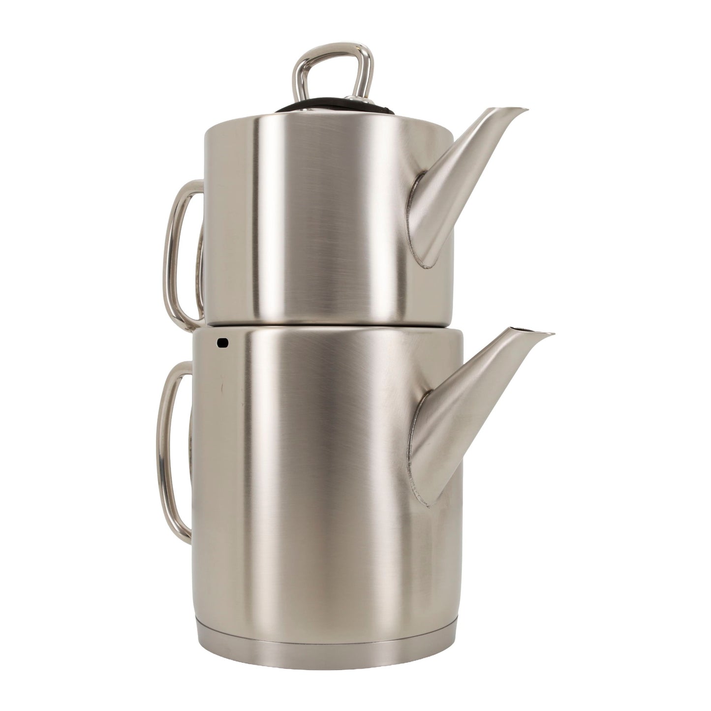 Korkmaz Proline Edelstahl Çaydanlık Teekanne Set – 2-teilig (1,2 L + 1,8 L) – Teekocher Induktion